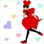 Hokuto with hearts